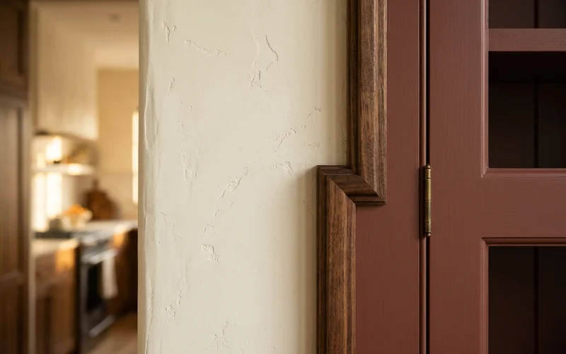 Scribe moulding meeting an uneven plaster wall