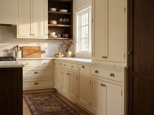 After: painted inset kitchen in Davisville